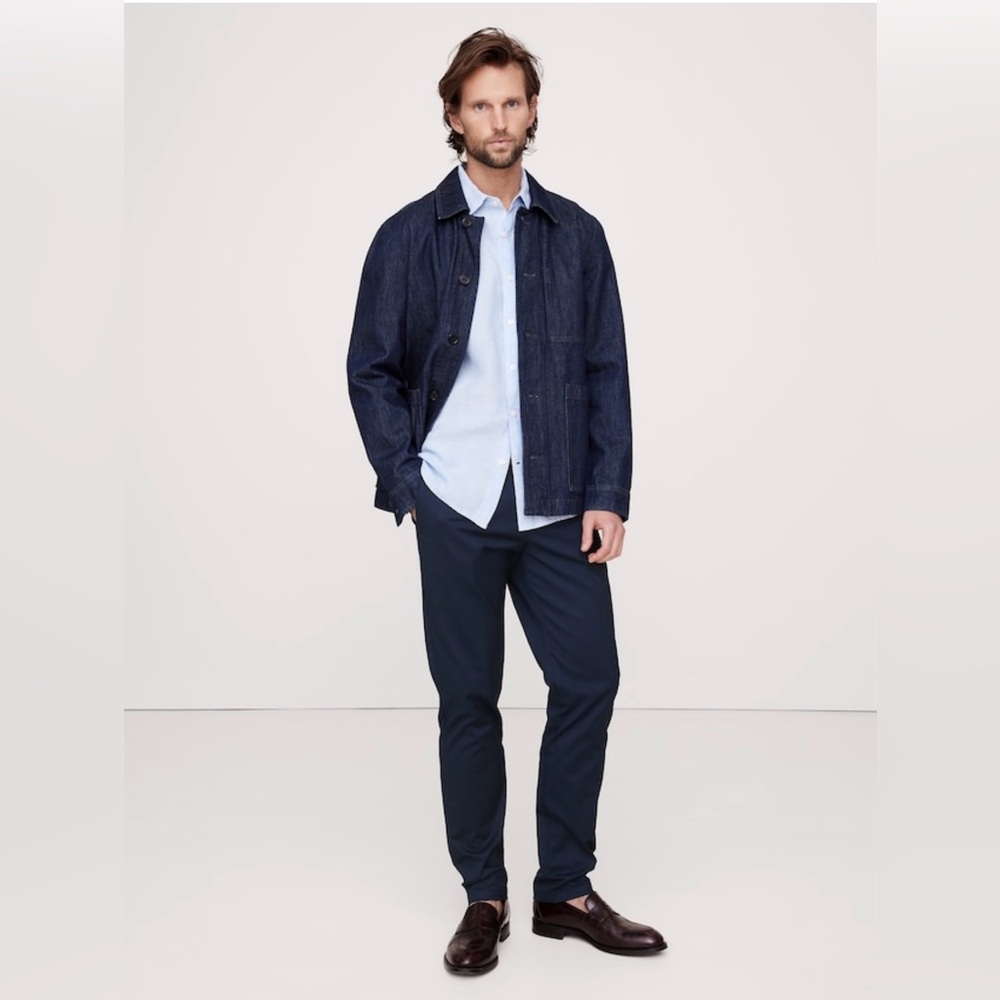 Banana Republic Slim Core Temp Pant Navy Blue size 36 x 34